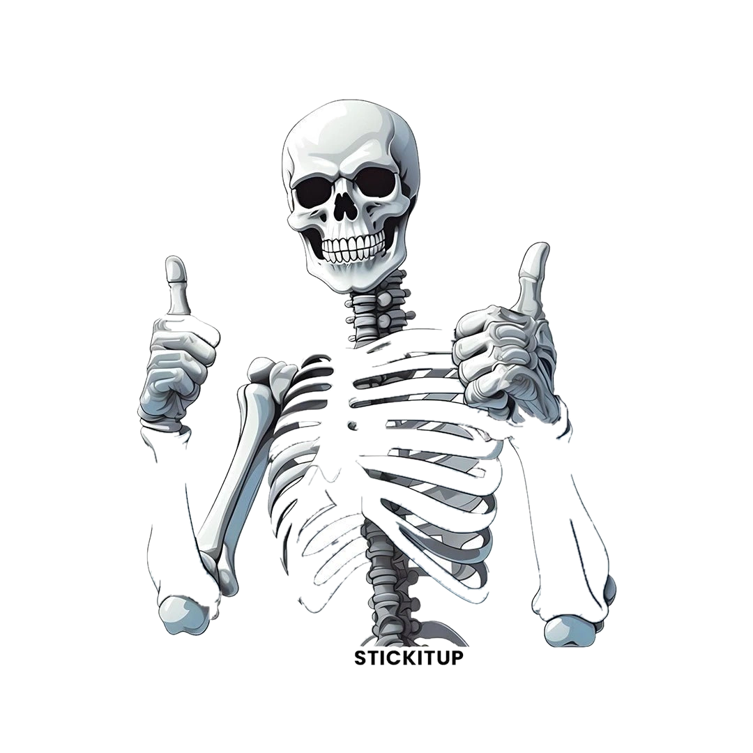 HAPPY SKULL Sticker